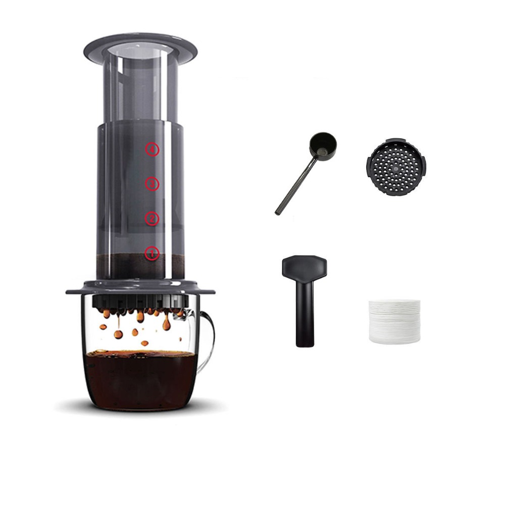 French Press Coffee & Tea - Поделиться горшок, портативный чайник для кофе,