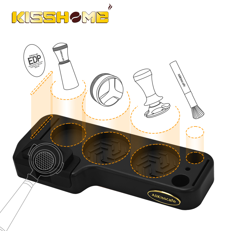 Coffee Tea Espresso - Коврик для темперовки кофе Alikisscafe, подставка