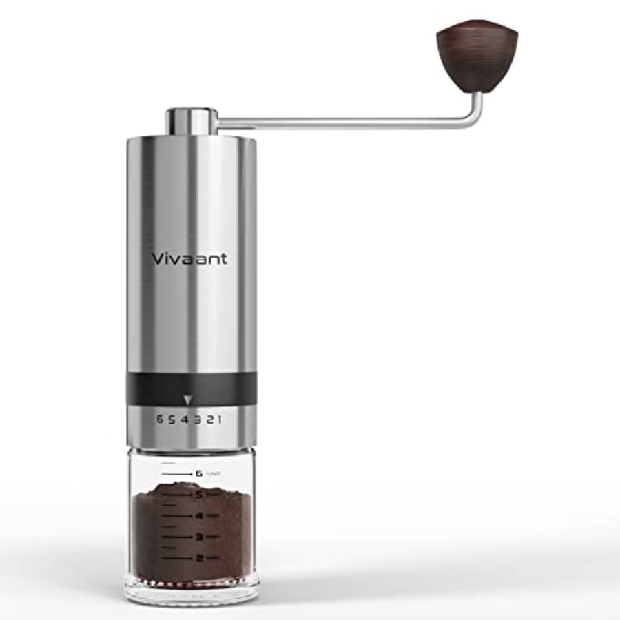 French Press Coffee & Tea - Ручная кофемолка для френч-пресса, коническая, из