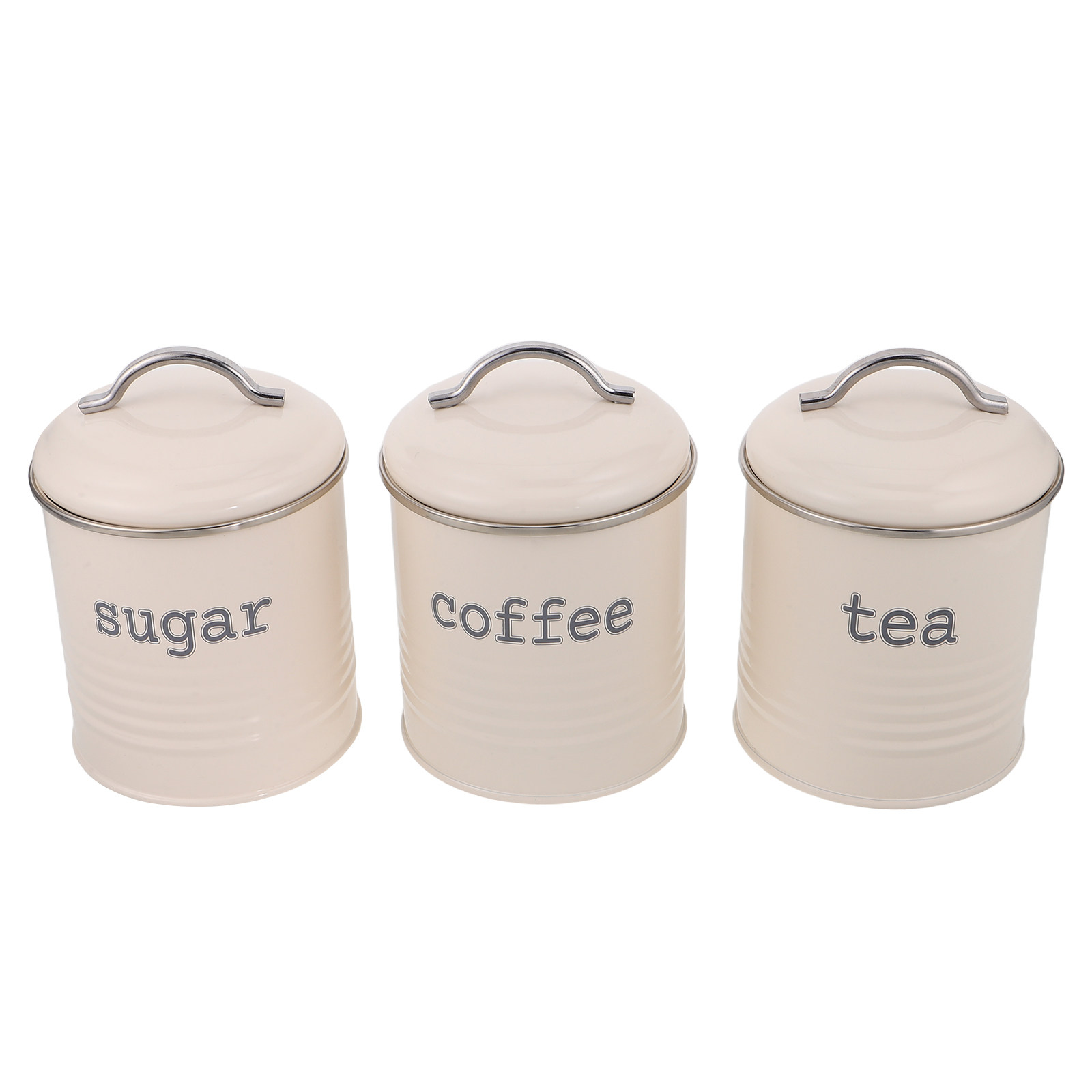 Coffee Tea Sugar - Набор из 3 герметичных контейнеров для