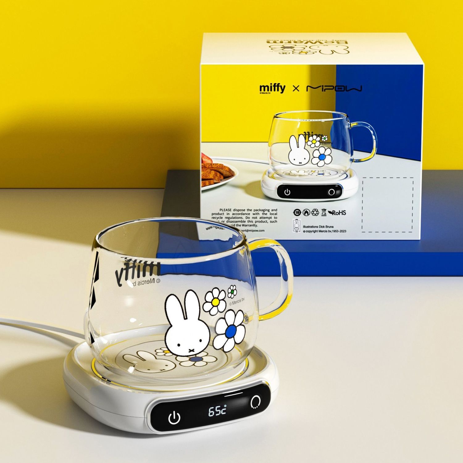 Good Coffee Tea - Умная подставка-подогреватель Kawaii Miffy с постоянной