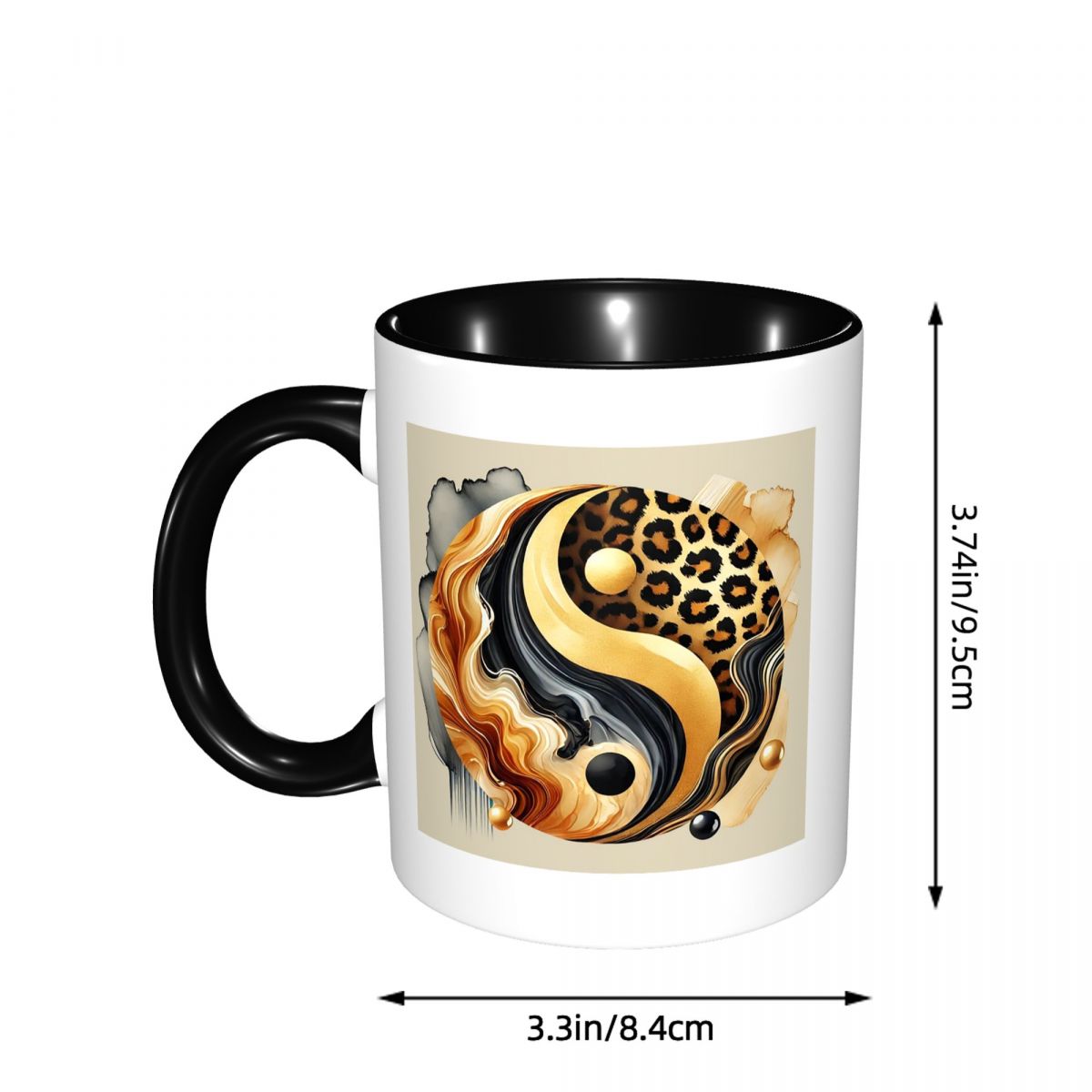 Керамическая кружка «Леопард И – обзор и цена Coffee Tea Yin Yang
