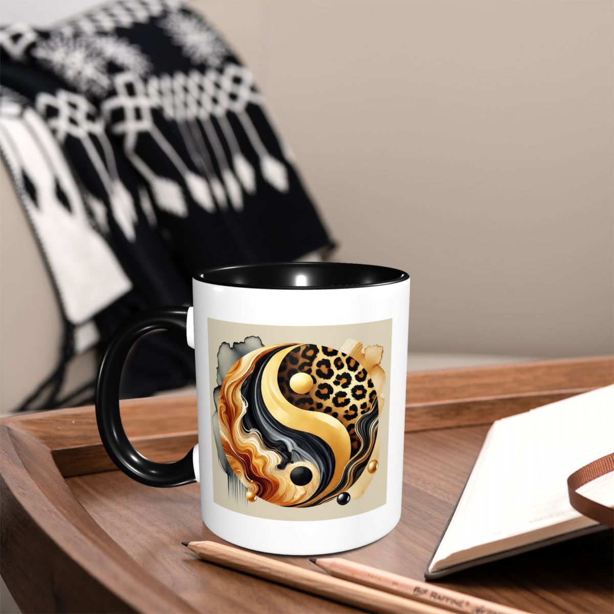 Керамическая кружка «Леопард И – обзор и цена Coffee Tea Yin Yang
