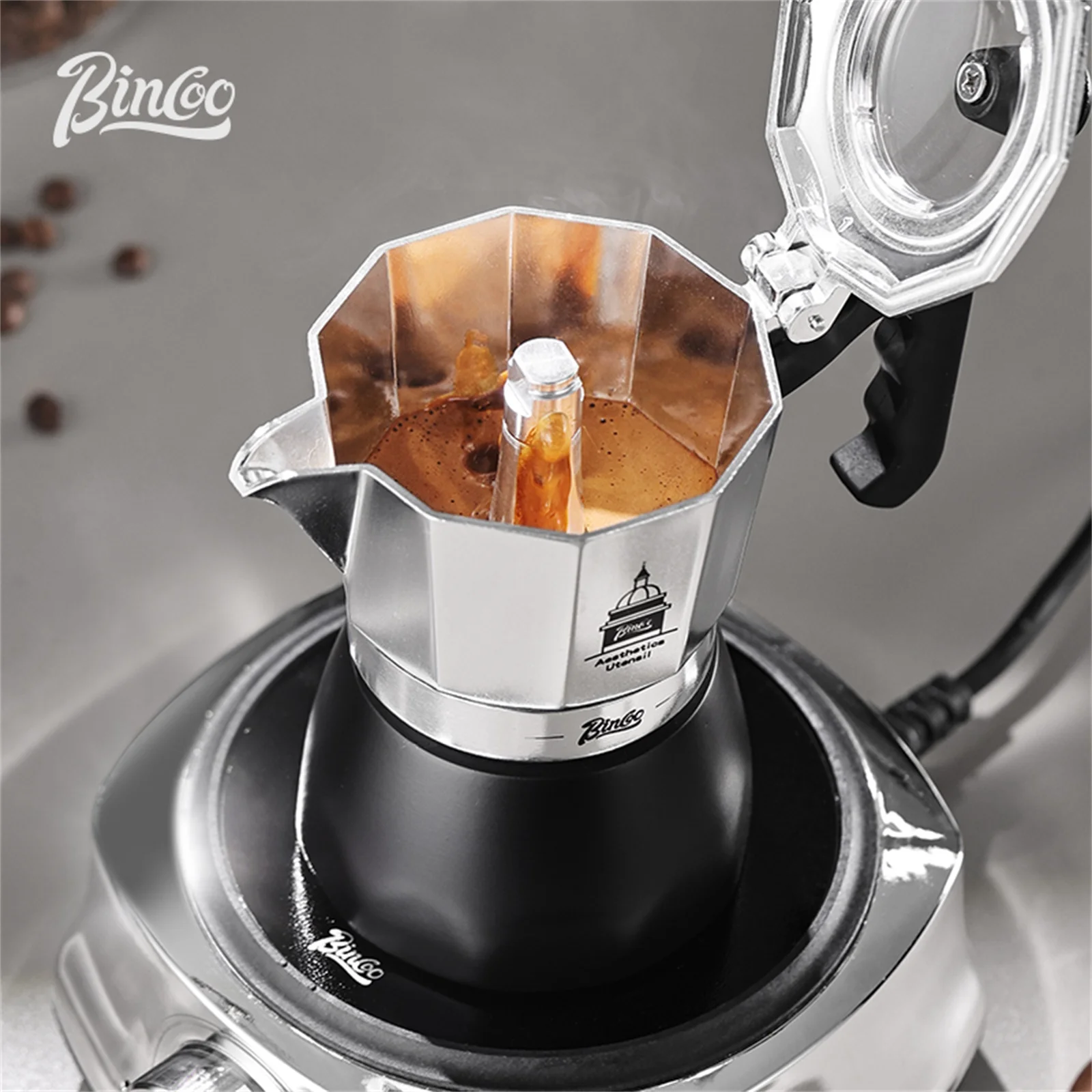 Мока-горшок BINCOO с двойным к – обзор и цена Coffee Tea Espresso