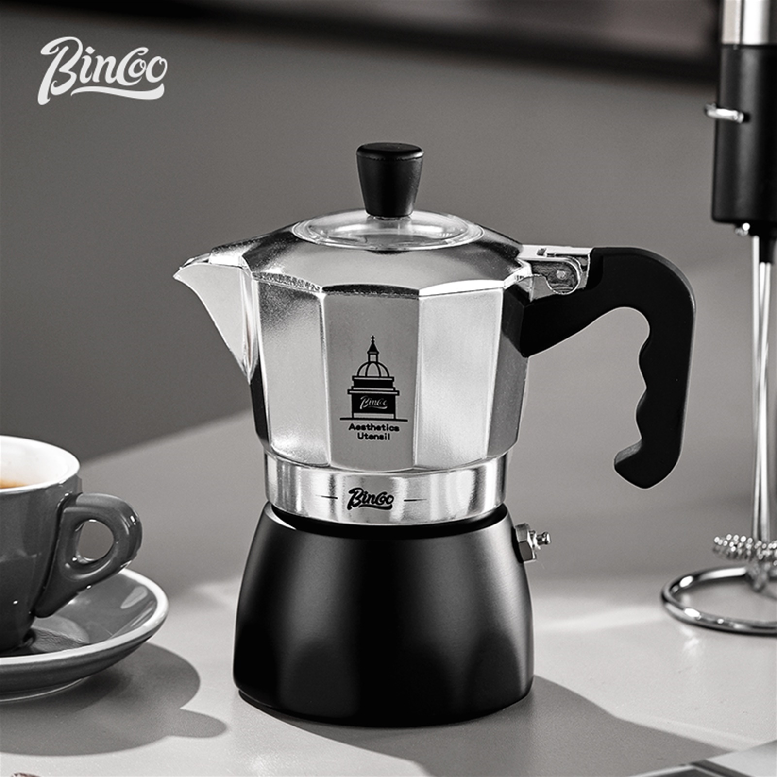 Мока-горшок BINCOO с двойным к – обзор и цена Coffee Tea Espresso