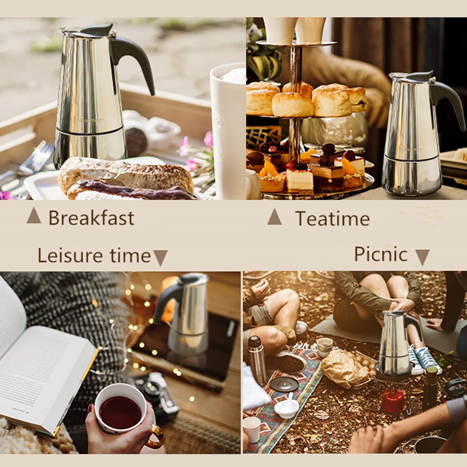 4/6/9 чашек Moka Pot Caffe Mac – обзор и цена Coffee Tea Espresso