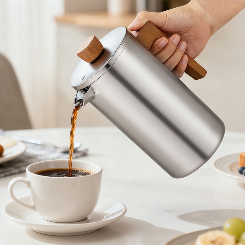 Кофейник-френч-пресс JUSTINLAU – обзор и цена French Press Coffee & Tea