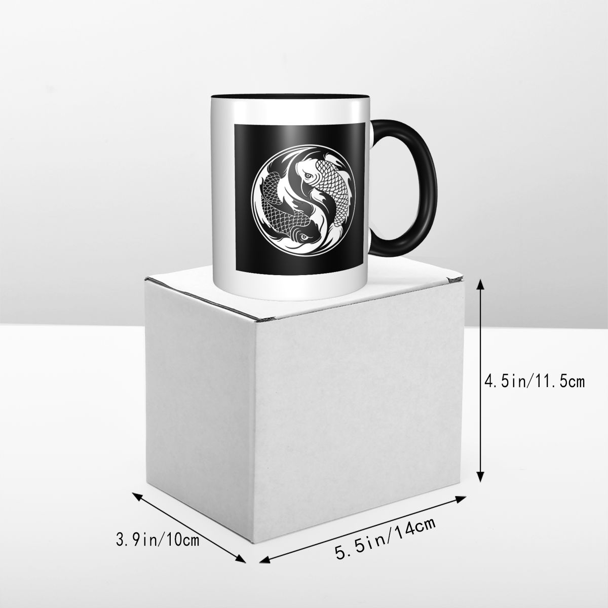 Черно-белая кружка с рыбой Инь – обзор и цена Coffee Tea Yin Yang